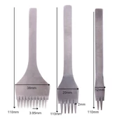 SRTfootcare Fransız Tarzı Çapraz Çatal Deri Zımbası - 4