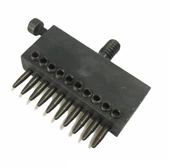 Padova Sıralı Çok Delikli Vida Başlı Deri Zımbası 4mm Deri El Aleti - 4