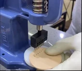 Padova Sıralı Çok Delikli Vida Başlı Deri Zımbası 4mm Deri El Aleti - 10