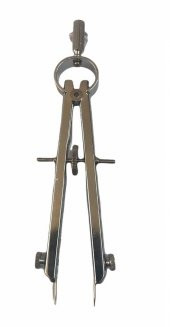 Metal İğne Uçlu Pergel 11cm Deri El Aleti - 2