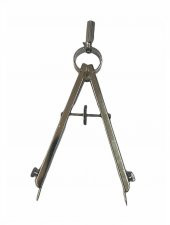 Metal İğne Uçlu Pergel 11cm Deri El Aleti - 3