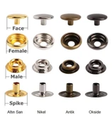 TOPTAN Metal ÇıtÇıt 61no Standart 720 Adet (Leathercraft, Deri Hobi) thumbnail 1