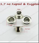 TOPTAN Kuşgözü 1,7 no 5000 Adet (Alt Pul Dahil Değildir) - 4