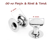 TOPTAN Perçin Rivet 00 no 1000 Adet Leathercraft Deri Hobi Ürünleri thumbnail 7
