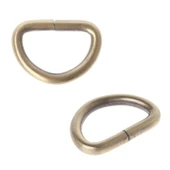 D Metal Halka, Çanta Sapı İçin D Halka 25 Adet Antik Kahve thumbnail 6