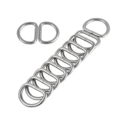 D Metal Halka, Çanta Sapı İçin D Halka 25 Adet Nikel thumbnail 5