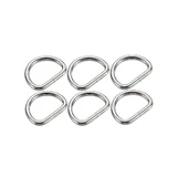 D Metal Halka, Çanta Sapı İçin D Halka 25 Adet Nikel thumbnail 2