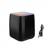 Ev Müzik Kutusu Kablosuz RGB Işık Taşınabilir Masa Mini Bluetooth Subwoofer Hoparlör - 3