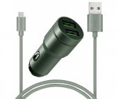 Concord C-771 Micro Kablo Çift USB Araç Şarjı - 1