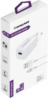 SPRANGE M-21 5V / 10.5W Akım Korumalı Seyahat Şarjı  (Kişiselleştirilebilir) - 2