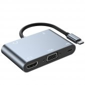 Concord BYL-2002 USB-C PD 87W 3.5 mm TYPE-C Bağlantılı OTG Dönüştürücü - 1