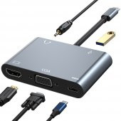 Concord BYL-2002 USB-C PD 87W 3.5 mm TYPE-C Bağlantılı OTG Dönüştürücü - 2