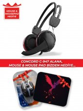 CONCORD C-947 MİKROFONLU PC KULAKLIĞI (MOUSE & MOUSEPAD HEDİYELİ) - 1