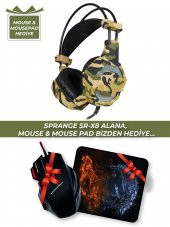 SPRANGE SR-X8 108 db/mW Mikrofonlu Oyuncu Pc Kulaklık ( MOUSE & MOUSEPAD HEDİYELİ ) - 1