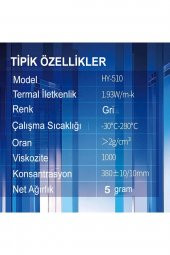 Küçük Boy Hy-510 (5GR) 1.93 W/m.k Termal Macun Cpu Soğutma Pastası Cpu Gpu Ps4 Ps3 Pc - 2