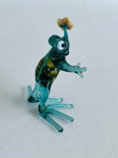 El Yapımı Murano Cam Kurbağa Biblo A30-02 thumbnail 2