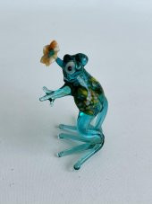 El Yapımı Murano Cam Kurbağa Biblo A30-02 thumbnail 3