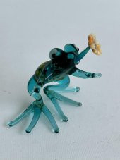 El Yapımı Murano Cam Kurbağa Biblo A30-02 thumbnail 5