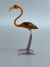 El Yapımı Murano Cam Flamingo Biblo A33-02 - 2