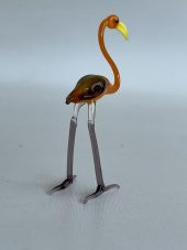 El Yapımı Murano Cam Flamingo Biblo A33-02 - 3