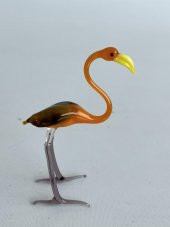 El Yapımı Murano Cam Flamingo Biblo A33-02 - 4