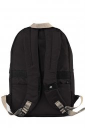 Elatae Unisex Çok Gözlü Günlük Seyahat Okul Sırt Çantası Siyah 2102 thumbnail 4