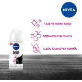 Nivea Invisible For Black & White Roll-On Clear 50 ml - 5