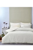 Spectra %100 Pamuk Özel Dokuma Çift Kişilik Nevresim Takımı Biyeli Çarşaflı Çizgili Sade - 10