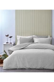 Spectra %100 Pamuk Özel Dokuma Çift Kişilik Nevresim Takımı Biyeli Çarşaflı Çizgili Sade - 5