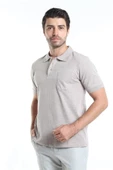 İntersivin Normal Kalıp Polo Yaka Cepli %100 Pamuk Erkek T-Shirt - 1