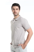İntersivin Normal Kalıp Polo Yaka Cepli %100 Pamuk Erkek T-Shirt - 3