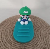 Telefon Tutucu Süper Mario Silikon Telefon Standı Karakter Figür Oyuncak - 4