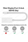 Mini Displayport (Thunderbolt) Erkek To HDMI Dişi Dönüştürücü Kablo thumbnail 4