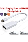 Mini Displayport (Thunderbolt) Erkek To HDMI Dişi Dönüştürücü Kablo thumbnail 2