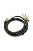 3.5mm Stereo 2x6.3mm Mono Metal Jaklı Kablo 1.5mt - 2
