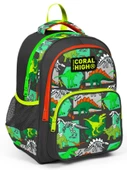 Coral High Siyah Yeşil Dinazor İlkokul Okul Sırt Çantası - Erkek Çocuk - 1