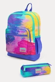 Coral High Kids Renkli Airbrush Desenli Desenli 2'li Okul Çanta Seti - Kız Çocuk - 1
