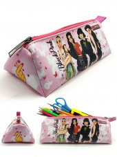 BlackPink Kalem Kutusu Black pink Üçgen Kalemkutu Jumbo Vegan Deri Kalemlik thumbnail 1