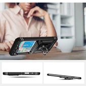 Vendas Samsung Galaxy Z Flip 5 Uyumlu Hulk Serisi Yüzüklü Darbe Dirençli Tam Korumalı Zırh Silikon Kılıf - 6