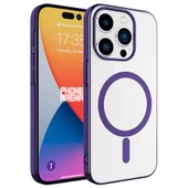 Vendas iPhone 15 Pro Max Uyumlu (15 Pro Max) Pixel Serisi Wireless Şarj Özellikli Magsafe Hard PC Kapak - 1