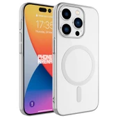 Vendas iPhone 15 Pro Max Uyumlu (15 Pro Max) Pixel Serisi Wireless Şarj Özellikli Magsafe Hard PC Kapak - 5