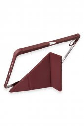 Peeq iPad Pro 12.9 2020 Kılıf Kalemlikli Tri Folding Smart Katlanabilir Standlı 360 Tam Koruma Kılıf - 12