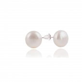 STONEAGE Beyaz İnci Doğal Taş Bayan Küpe thumbnail 2