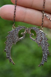 STONEAGE Black Diamond Melek Kanadı Bayan Kolye thumbnail 1