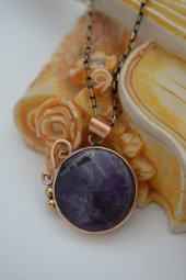 STONEAGE AMETİST TAŞLI ÖZEL TASARIM KOLYE thumbnail 2