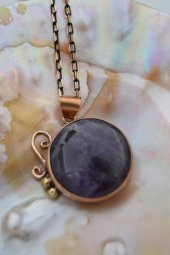 STONEAGE AMETİST TAŞLI ÖZEL TASARIM KOLYE thumbnail 5