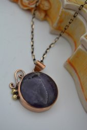 STONEAGE AMETİST TAŞLI ÖZEL TASARIM KOLYE thumbnail 6