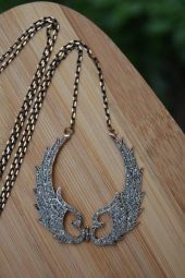 STONEAGE JEWELLERY Black Diamond Melek Kanat Bayan Kolye - 3