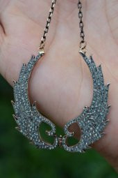STONEAGE JEWELLERY Black Diamond Melek Kanat Bayan Kolye - 5