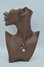 STONEAGE GERÇEK İNCİLİ ELMA FİGÜRLÜ KOLYE thumbnail 3